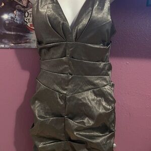 Katia Women’s y2k sliver party dress size M